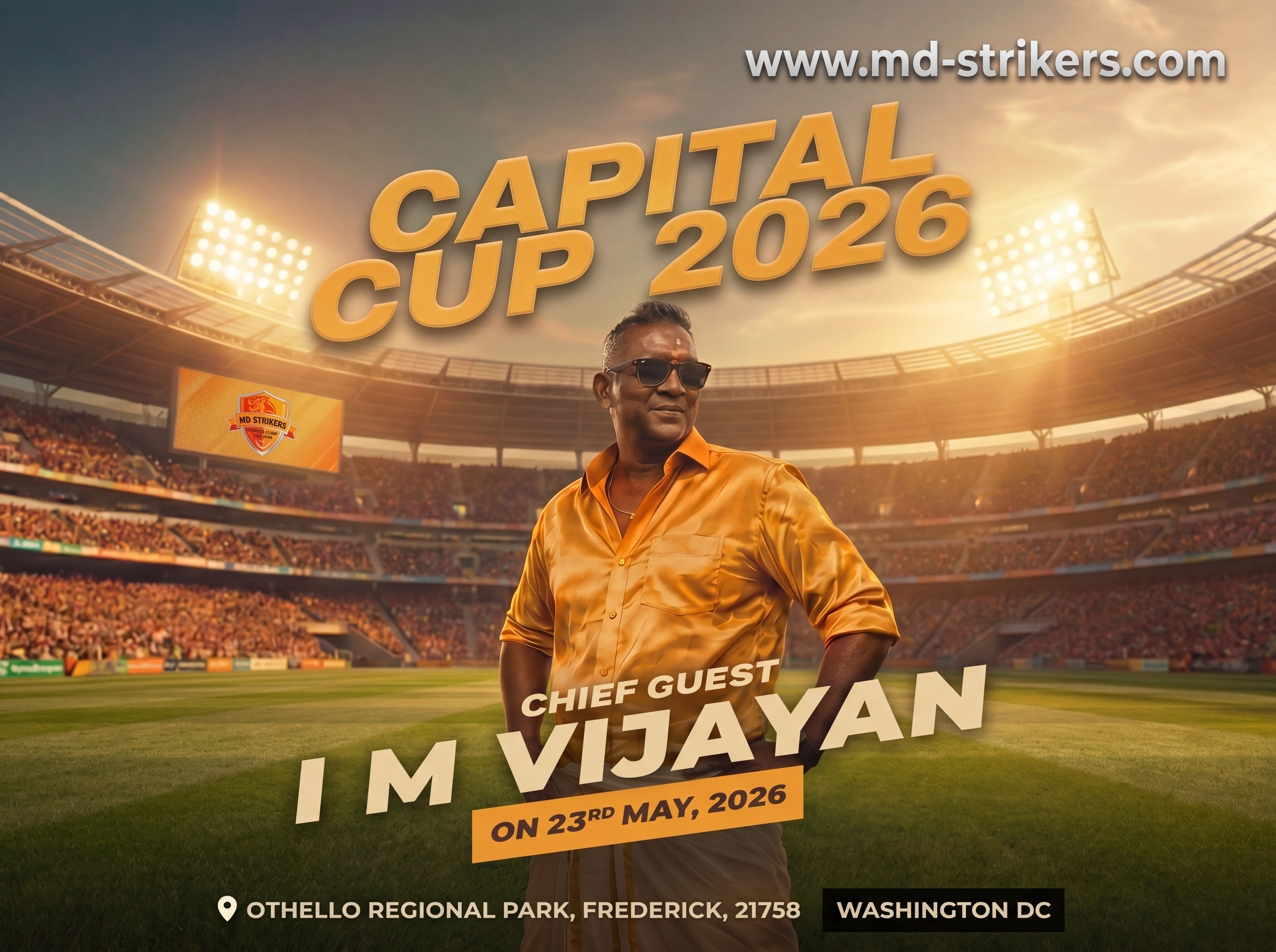 I.M. Vijayan — MD Strikers news