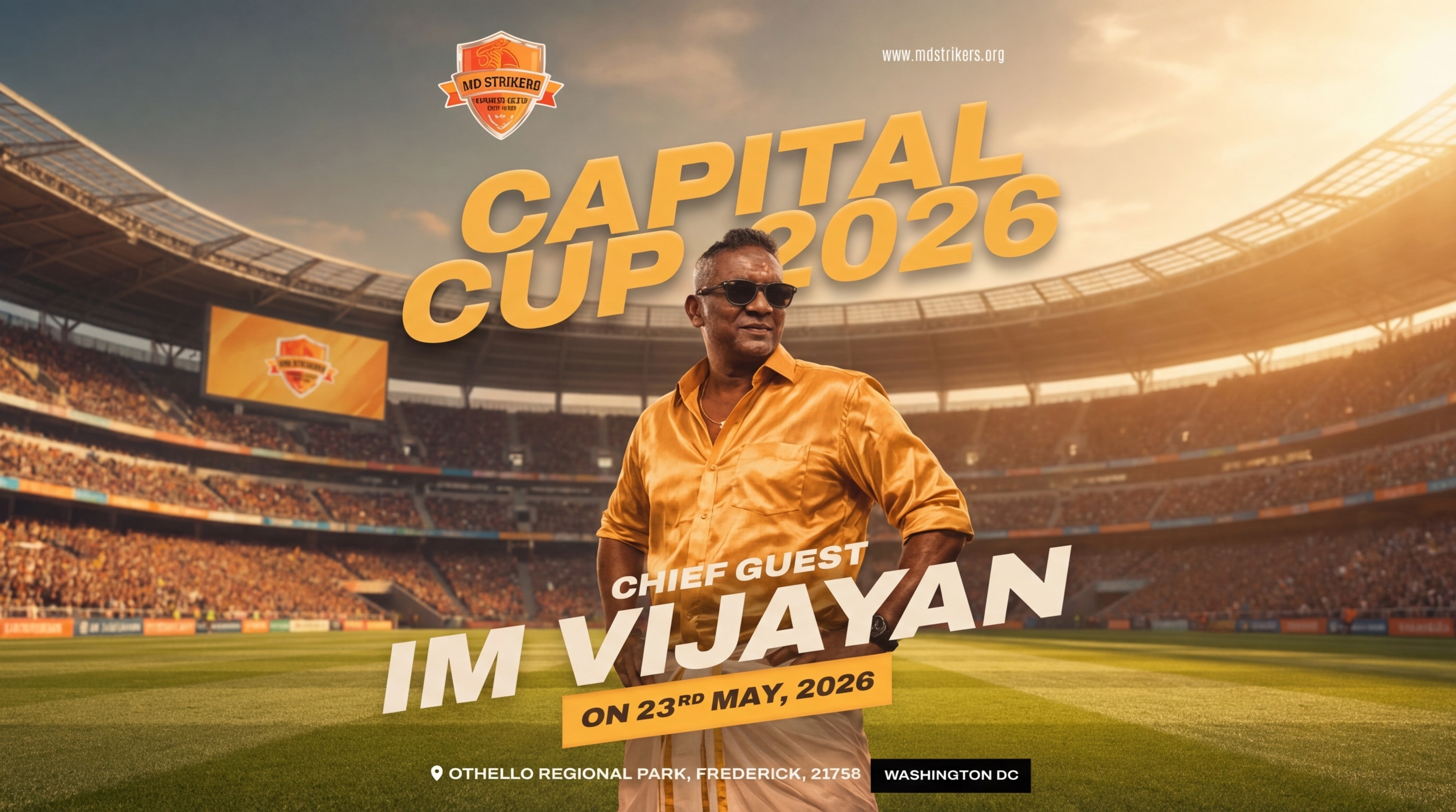I.M. Vijayan — MD Strikers news